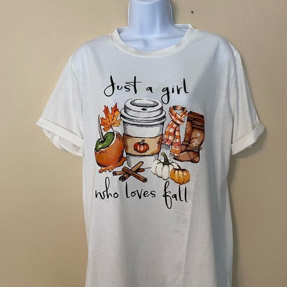 Fall Themed Graphic T-Shirt - Picture 1 of 5